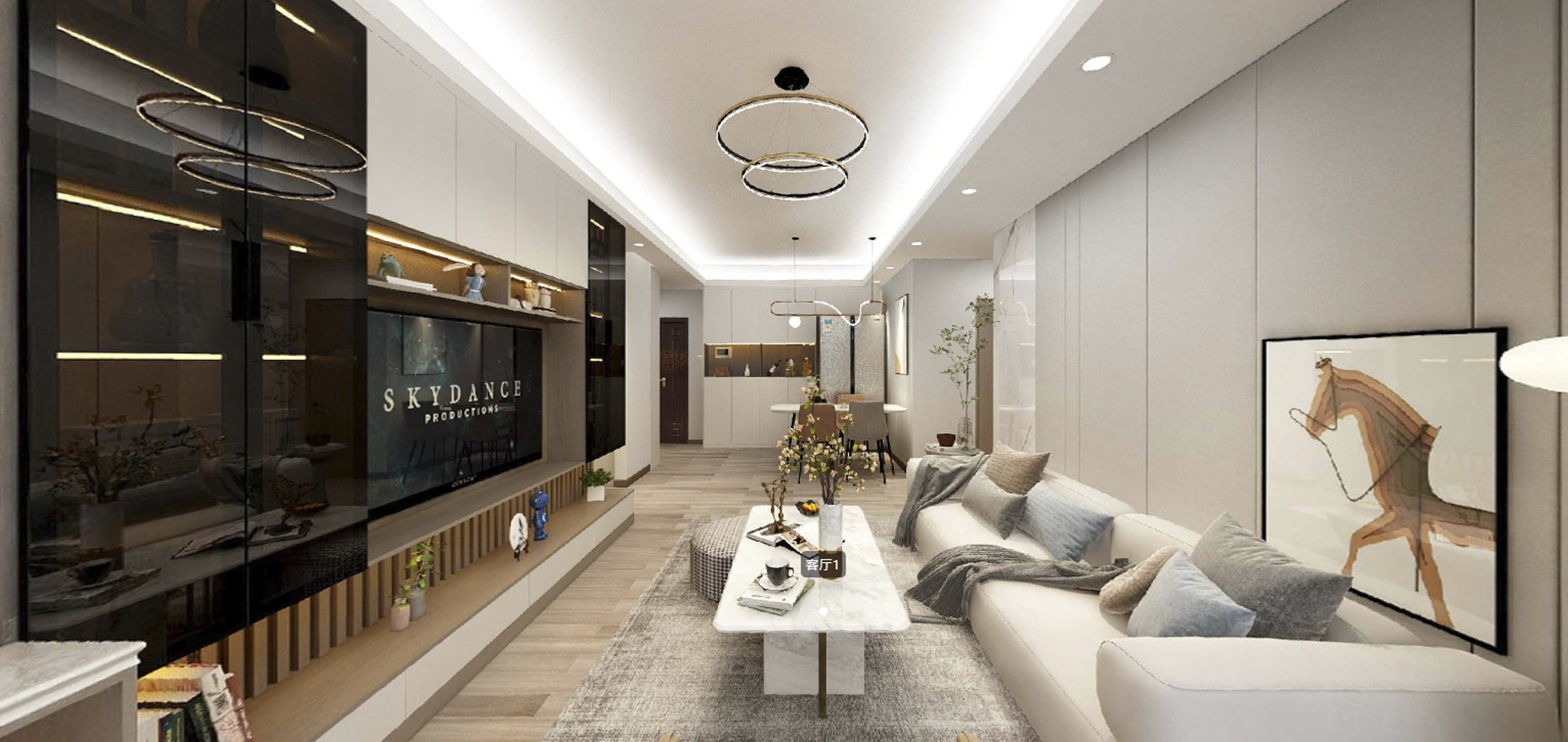 116平中南世纪城现代风格全景图封面图