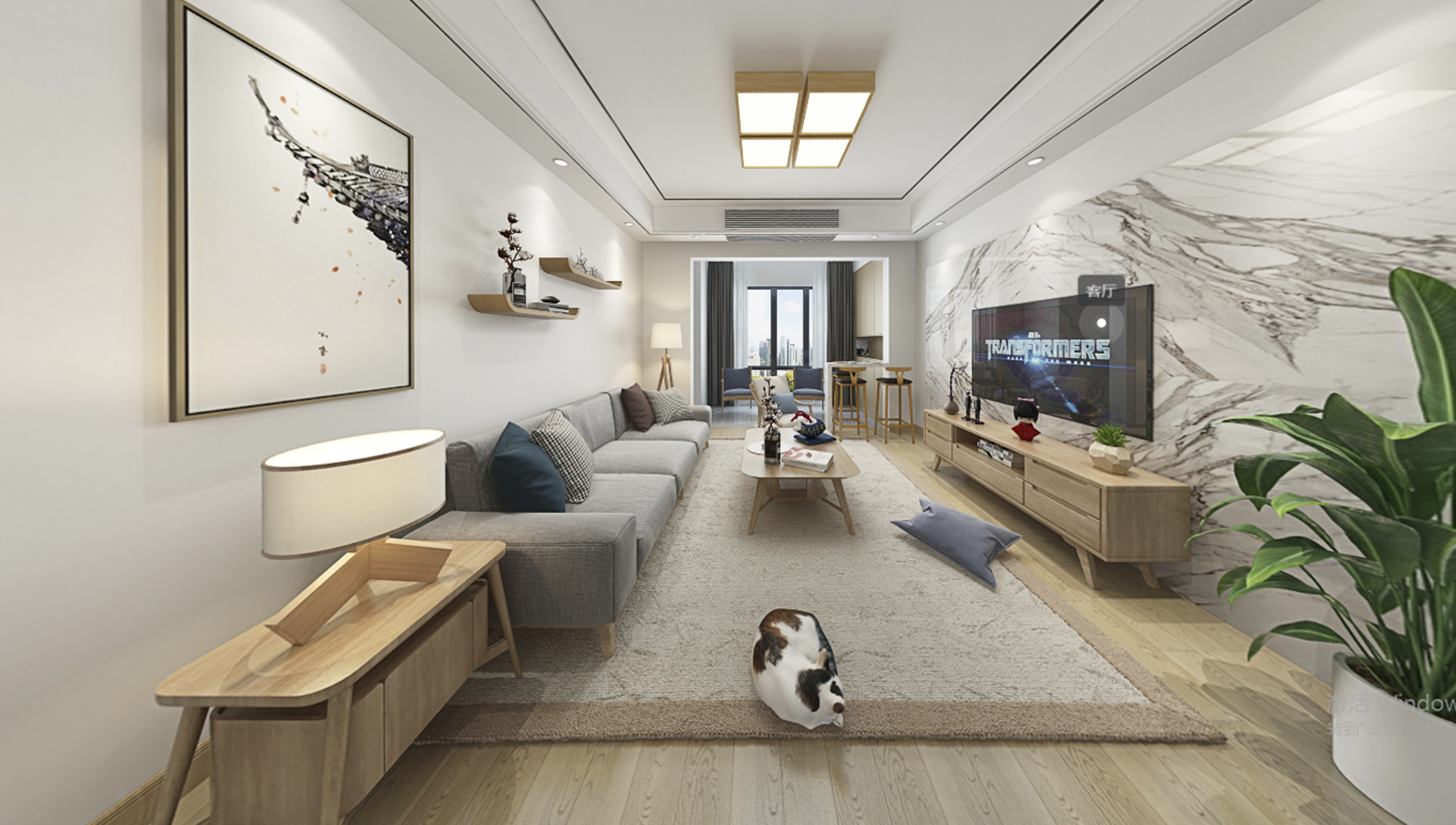 110平绿地太湖城日式风格全景图封面图