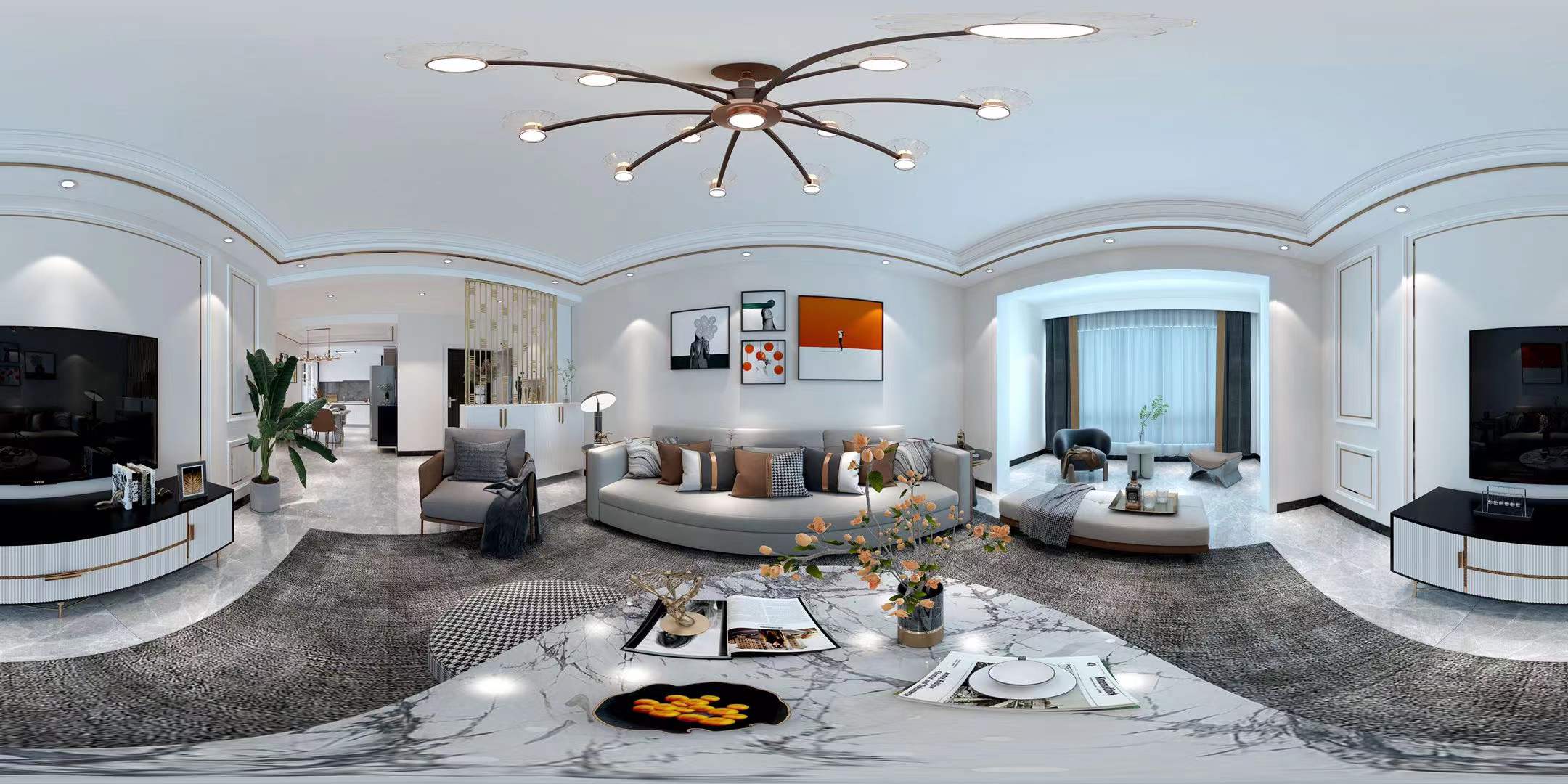 123平安厦十五城现代风格-现代轻奢，精致生活家！全景图封面图