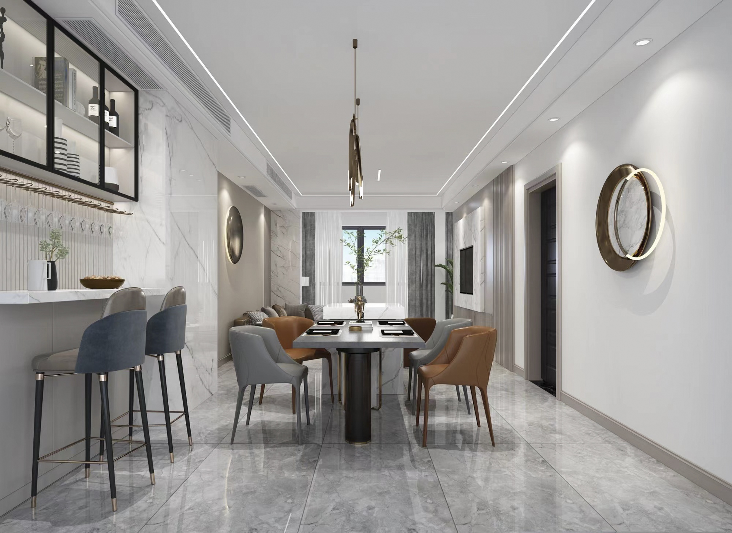 125平枫丹壹號现代风格全景图封面图