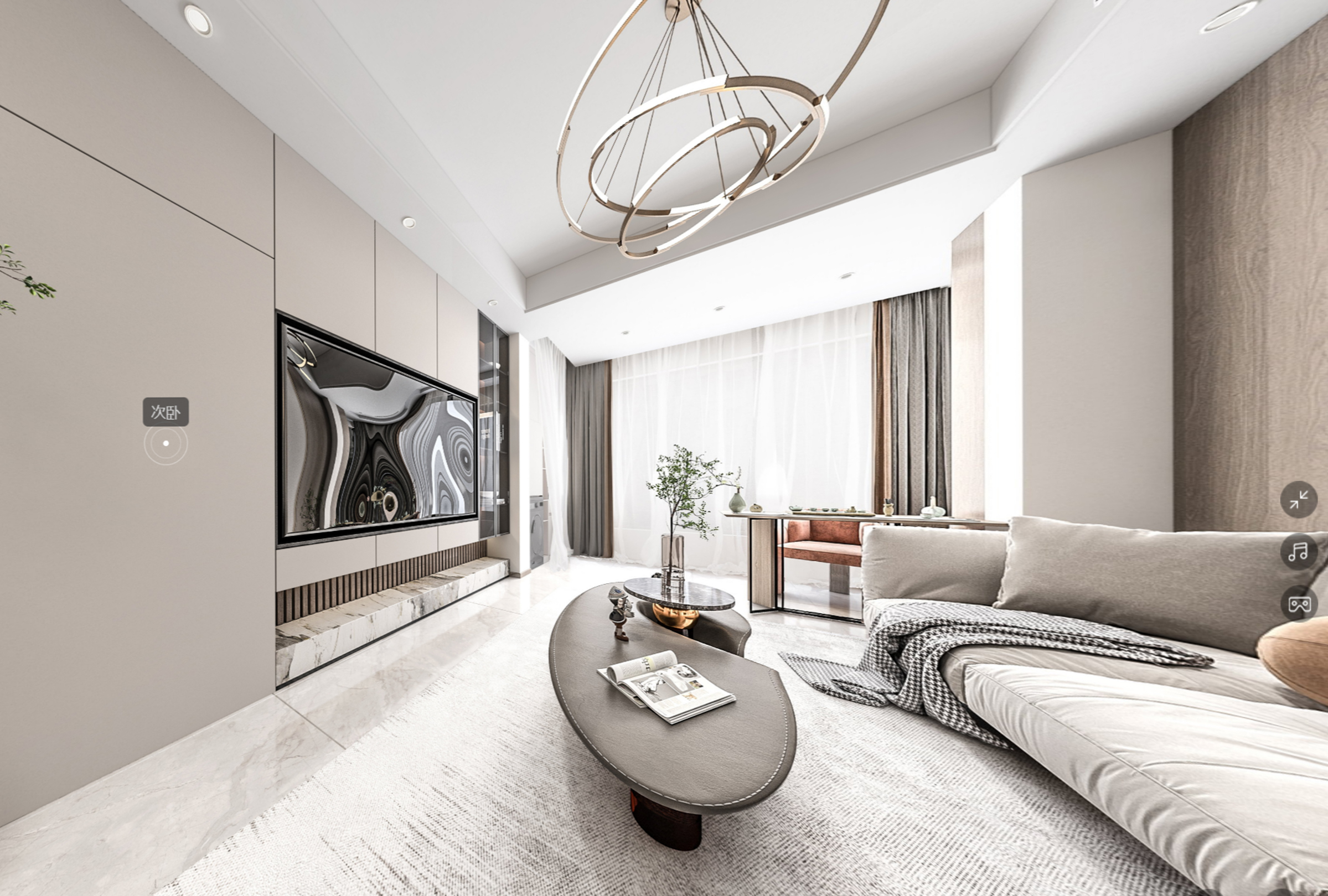 95平国风云樾现代风格全景图封面图