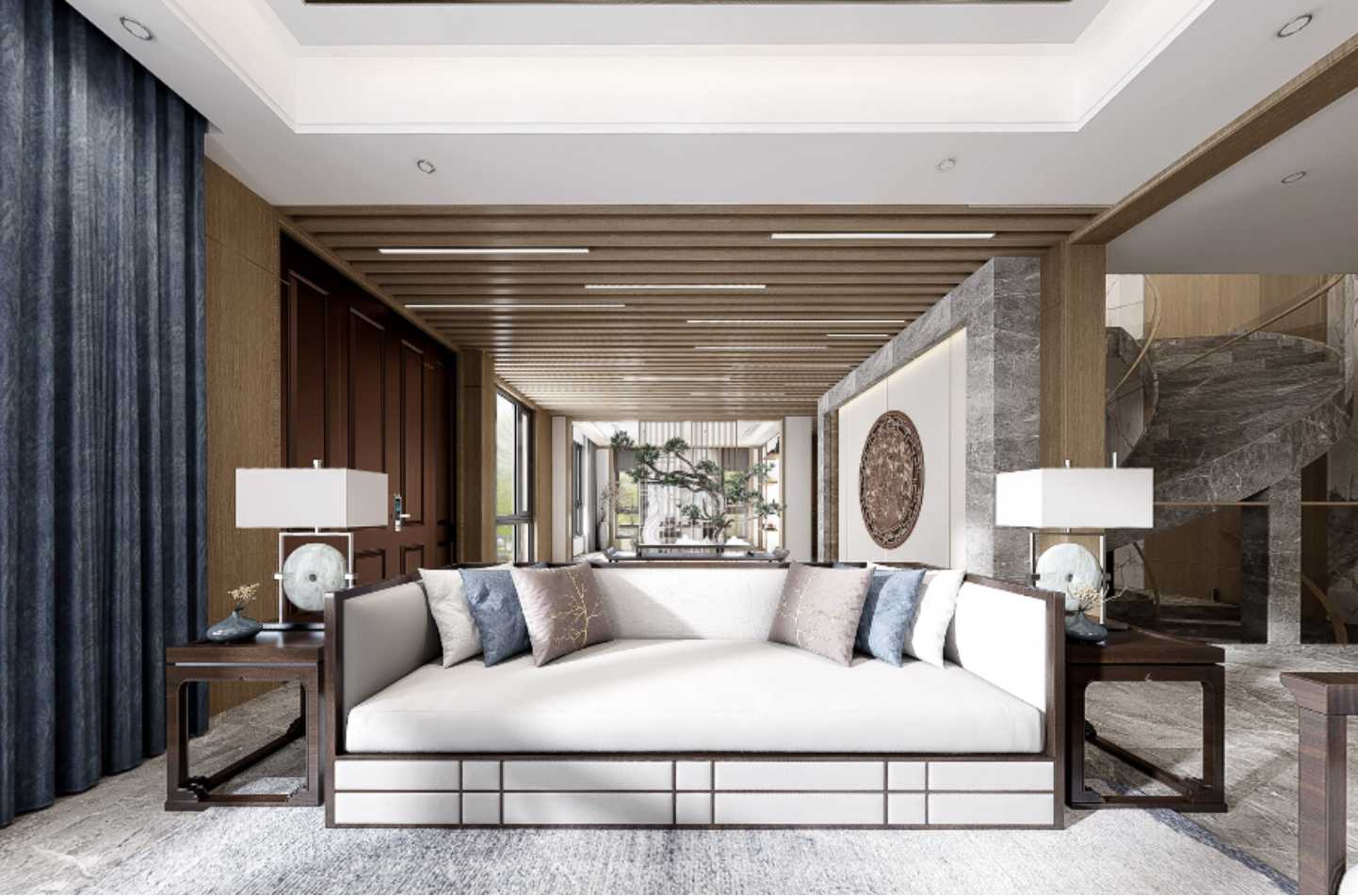 300平中航樾玺新中式风格-中式意境 意蕴绵延全景图封面图