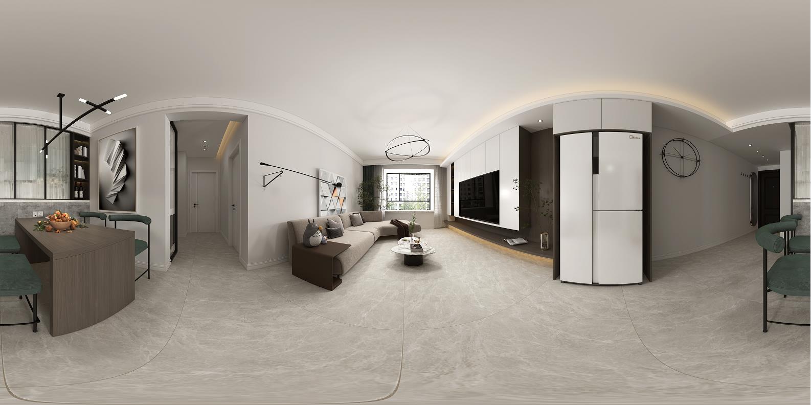 114平国瑞瑞城现代风格全景图封面图