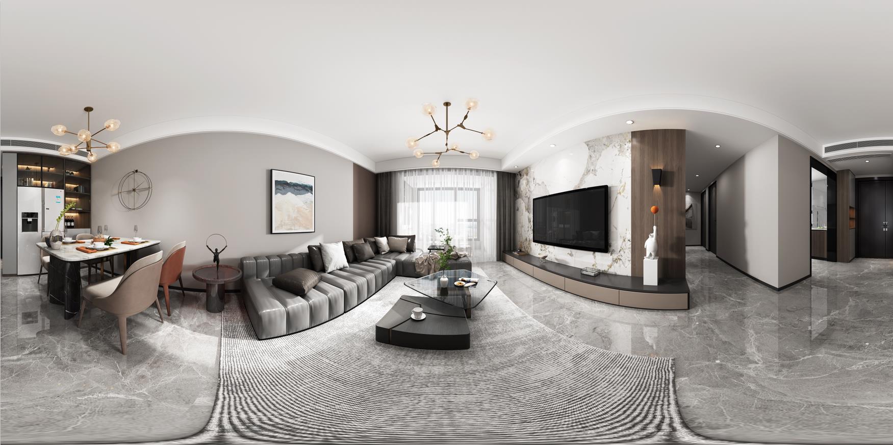 110平锦绣善园现代风格全景图封面图