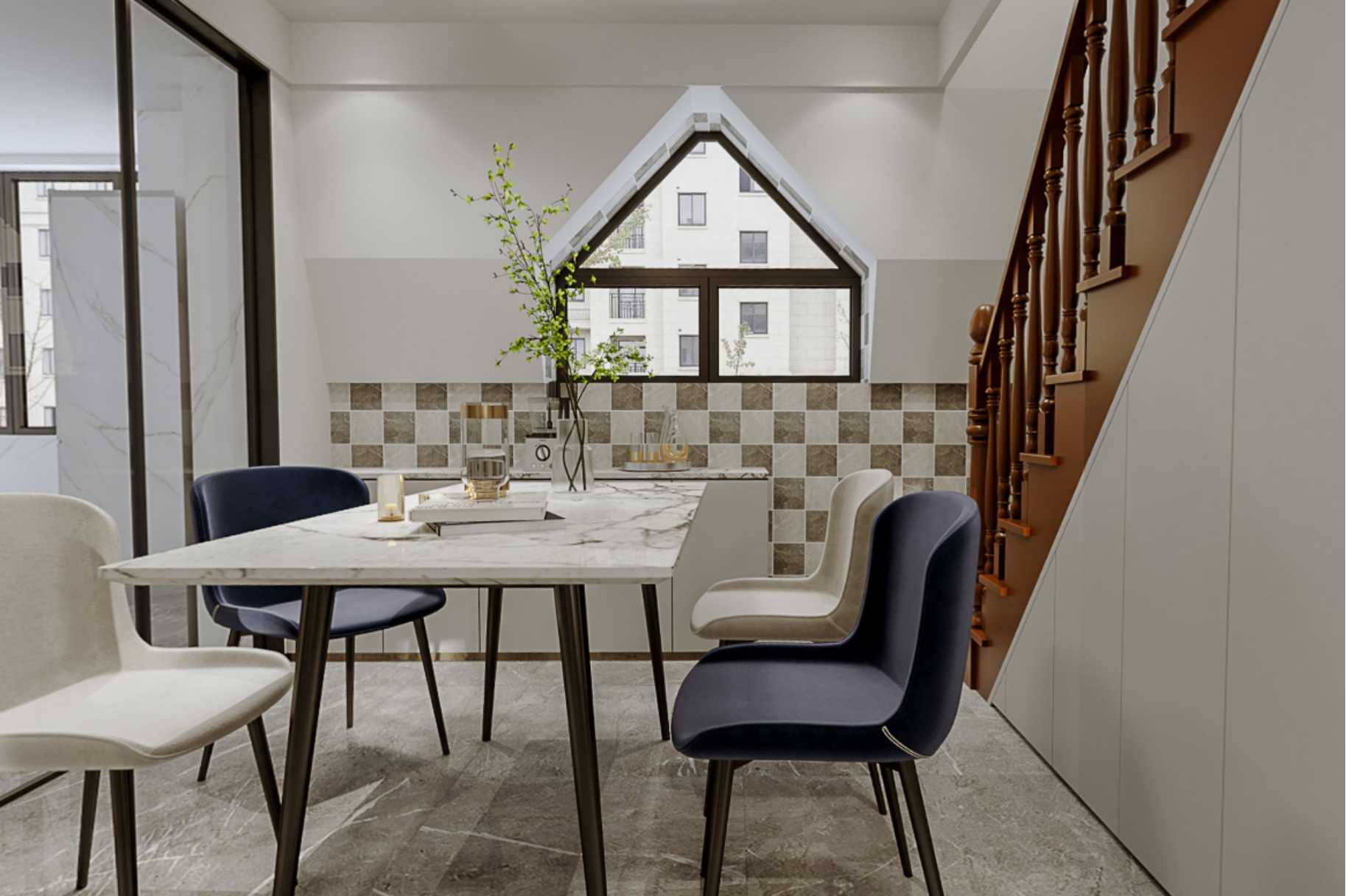 105平金龙花园现代风格全景图封面图