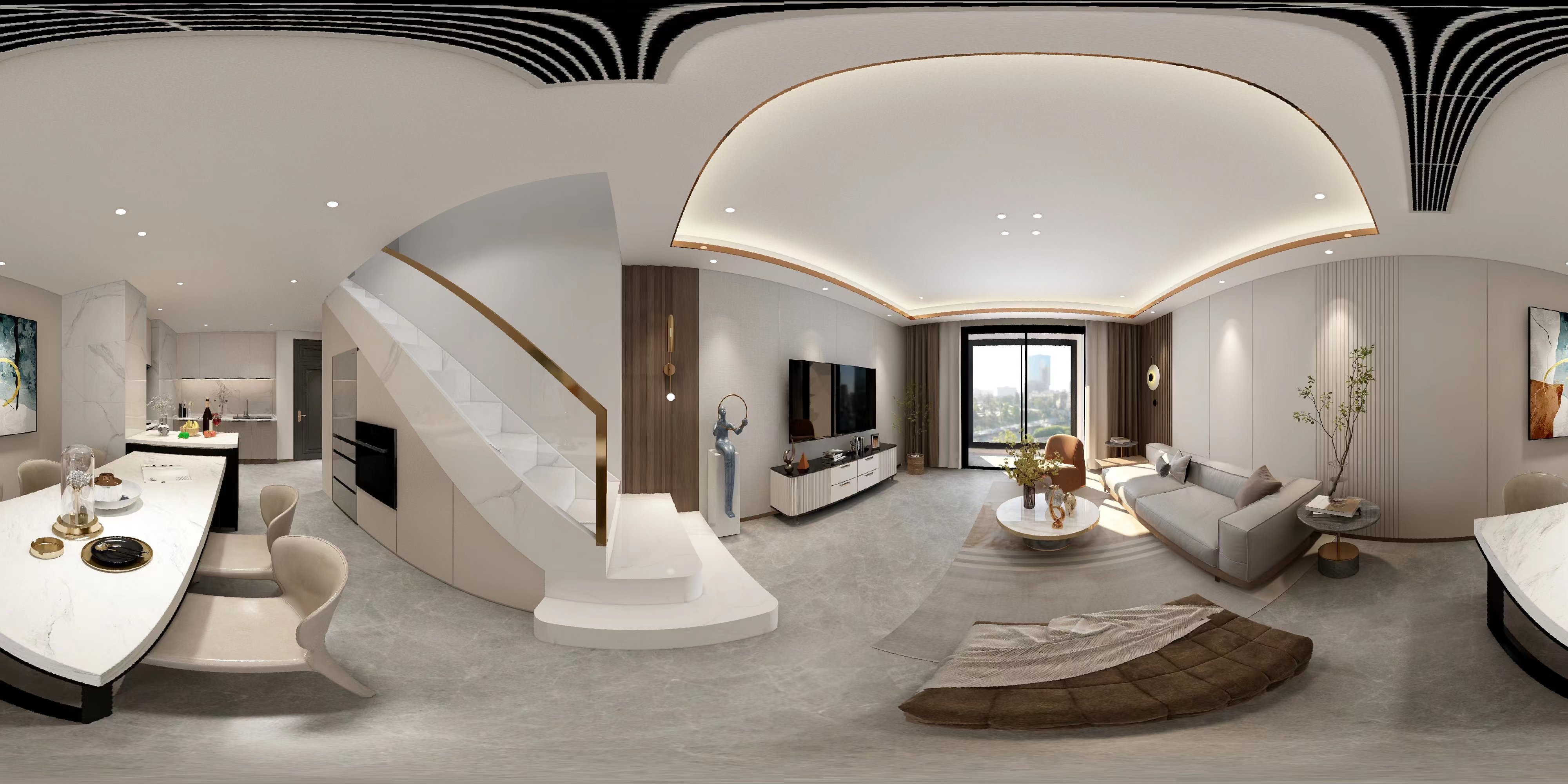 96平中粮香缇现代风格全景图封面图