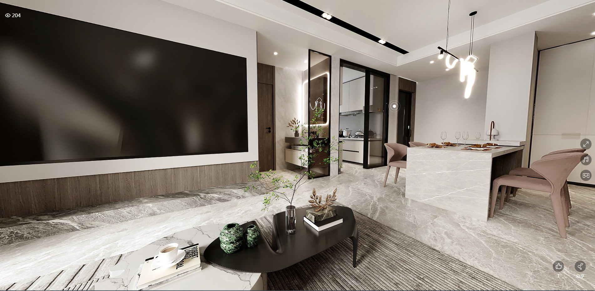 155平汇鸿景云现代风格全景图封面图