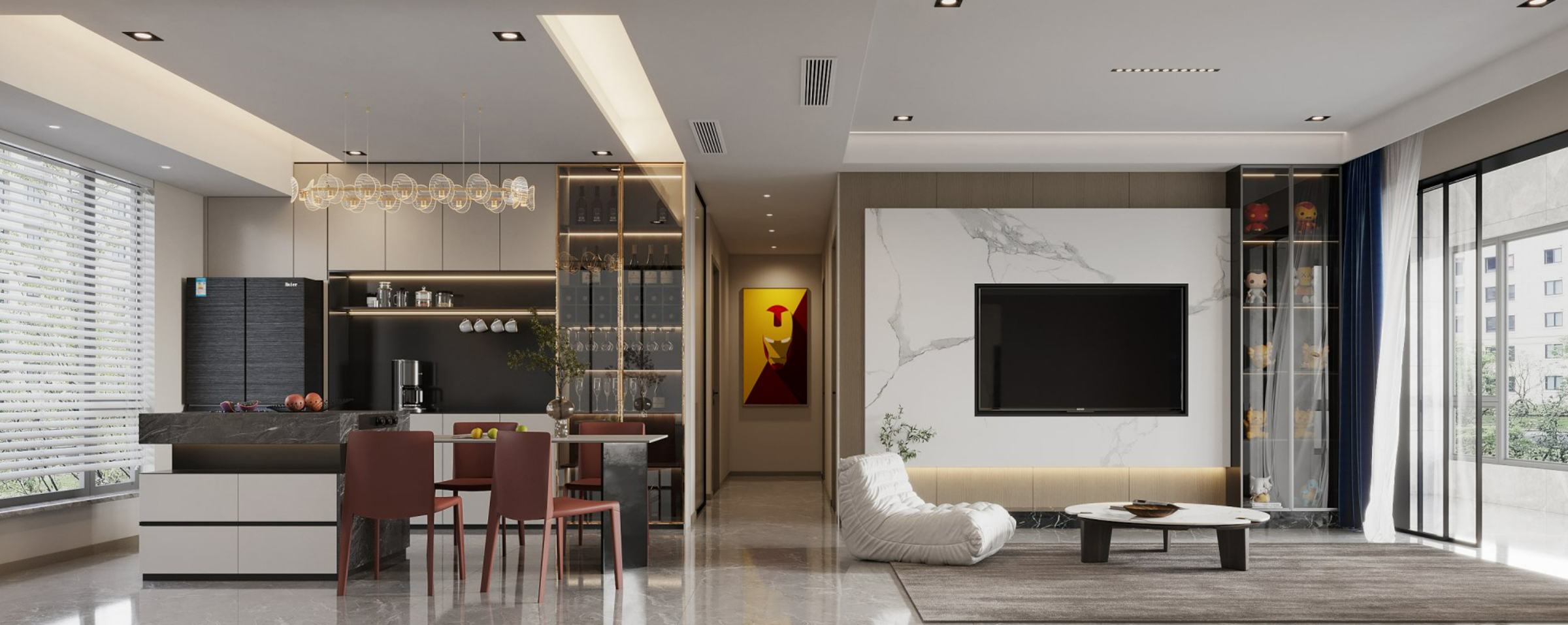 125平九龙仓风华里现代风格全景图封面图