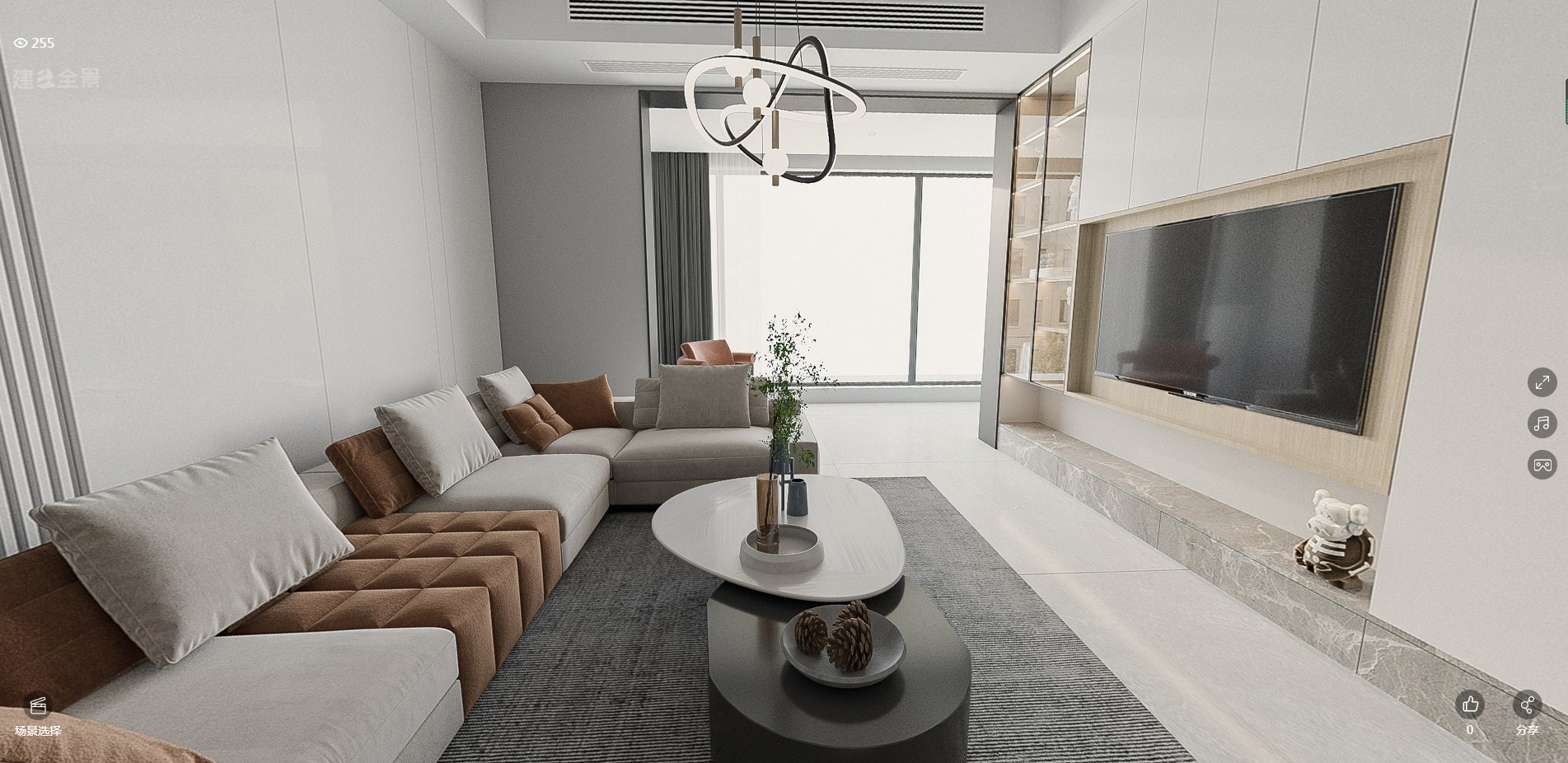 116平金通桃花源现代风格全景图封面图