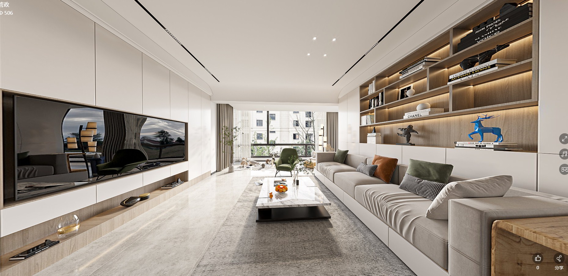 148平观澜天镜现代风格全景图封面图