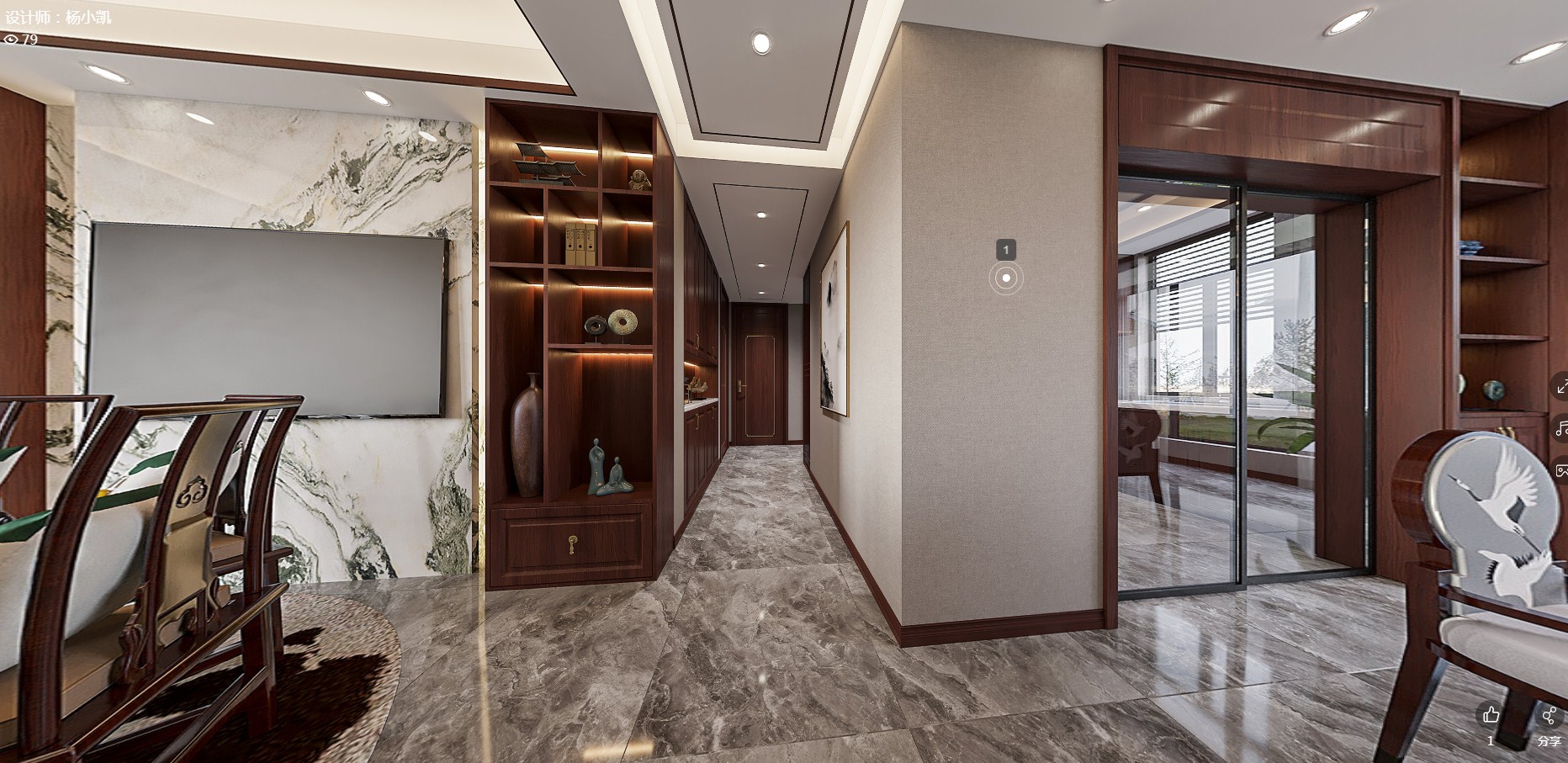 136平天泽园新中式风格全景图封面图