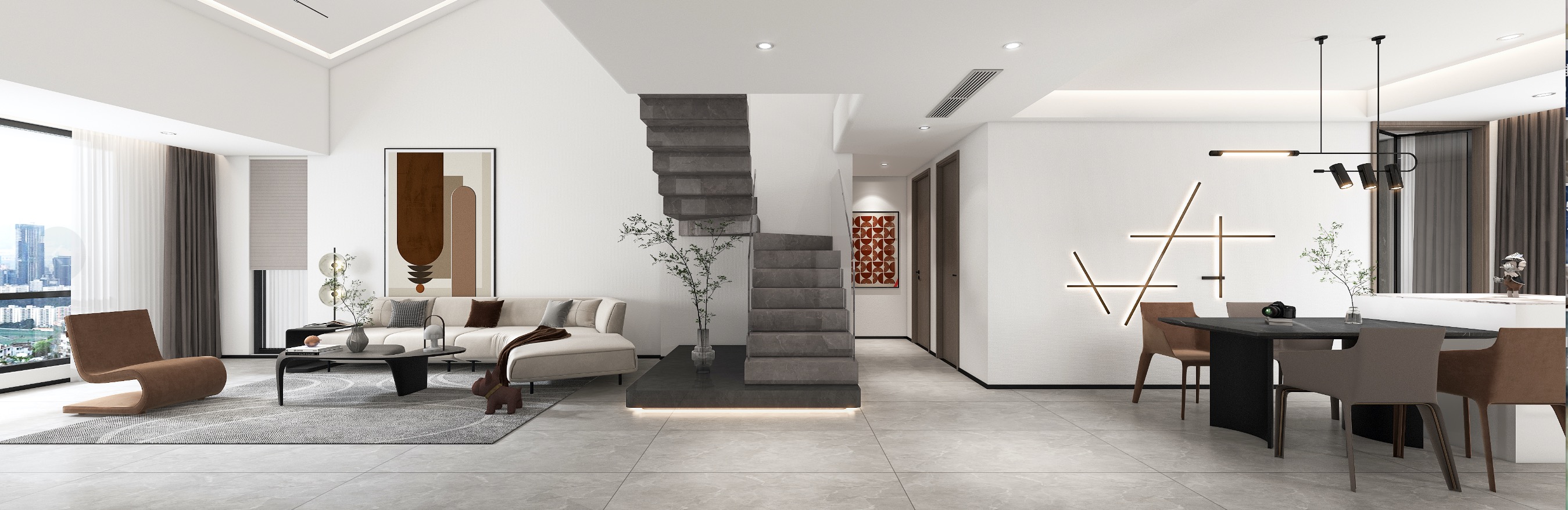 200平玫瑰园现代风格全景图封面图