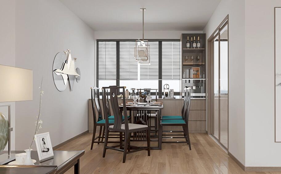 168平九龙仓逅完花园新中式风格-诗意的空间全景图封面图