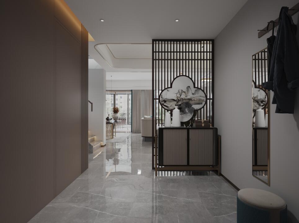 160平国瑞熙墅新中式风格-一瓢饮 一豆羹 风轻云淡的日常生活全景图封面图