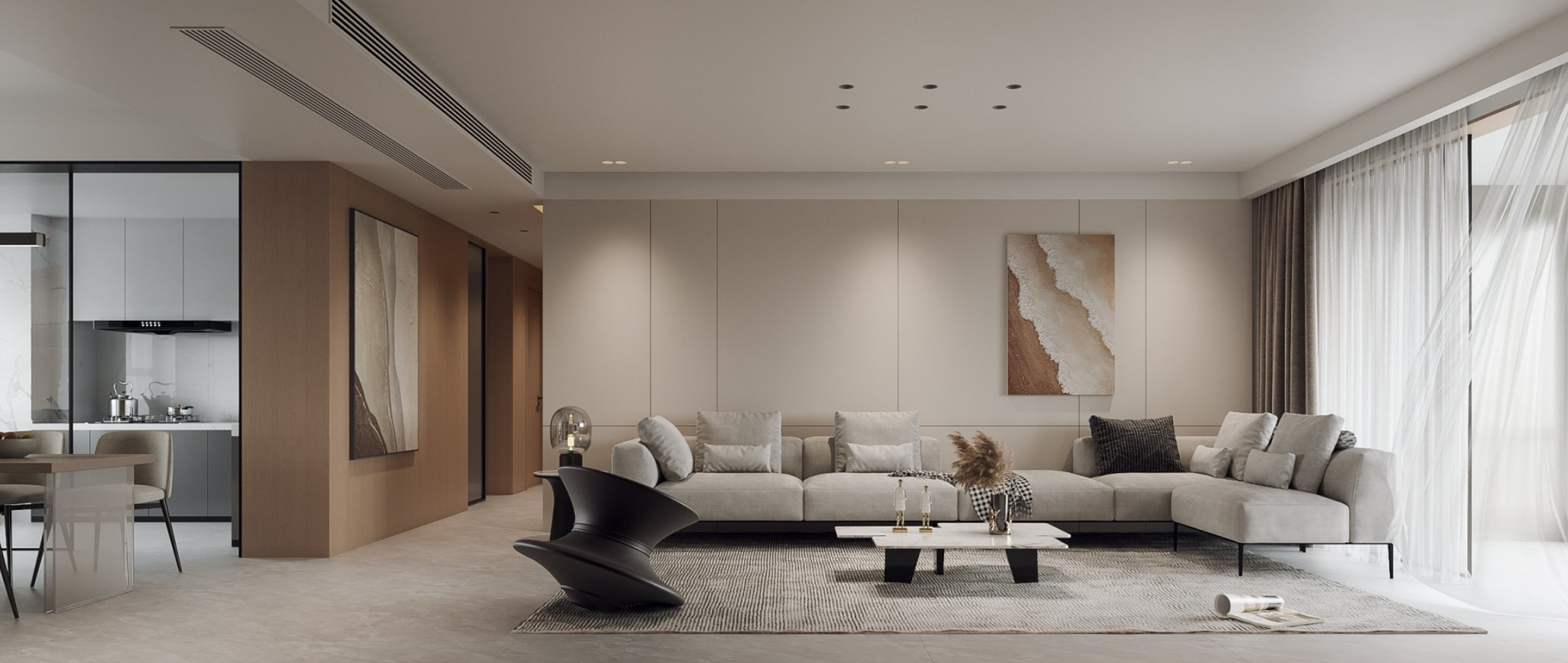 190平中南世纪城现代风格全景图封面图