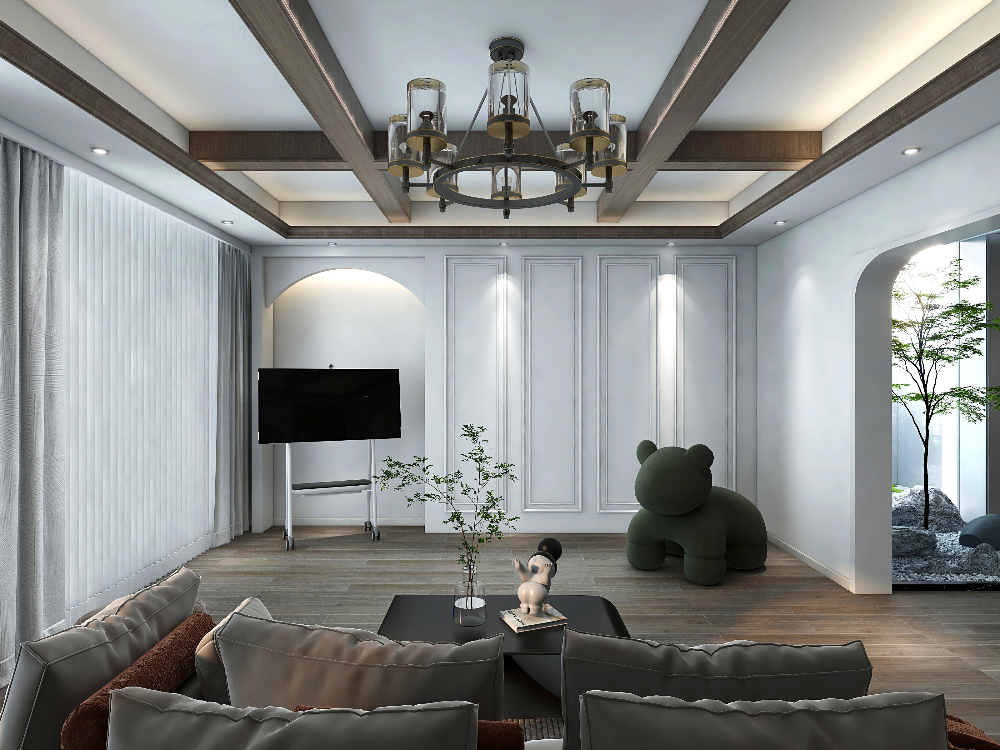 480平水云间简美风格全景图封面图