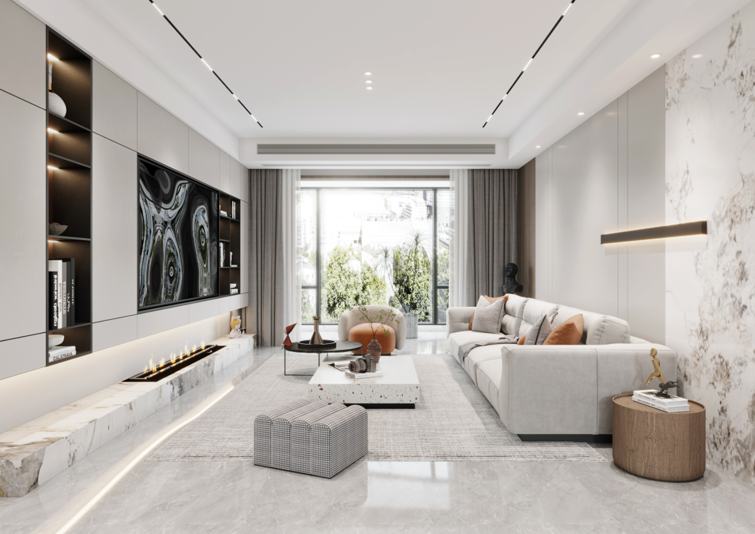 125平舟山花园现代风格全景图封面图