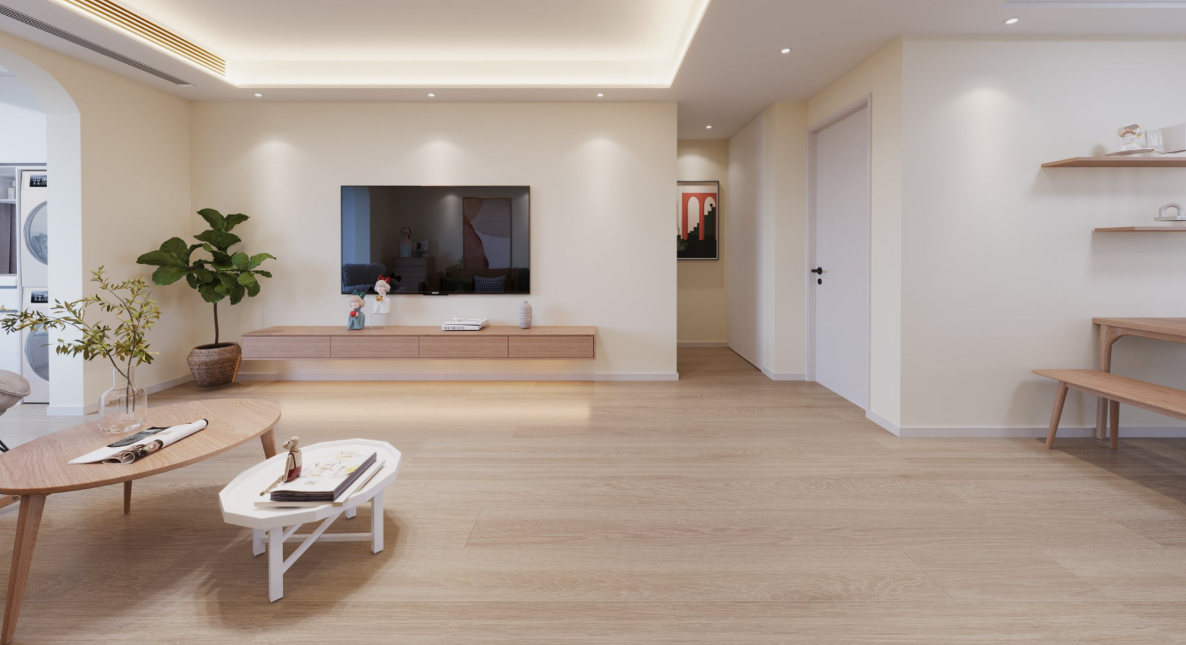 130平雀梅花园现代风格全景图封面图