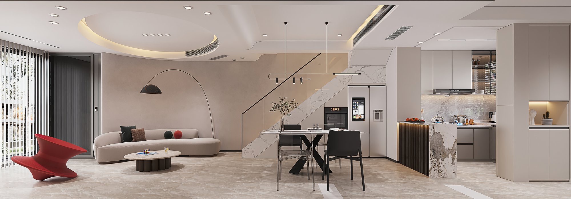 160平宝龙世家现代风格全景图封面图