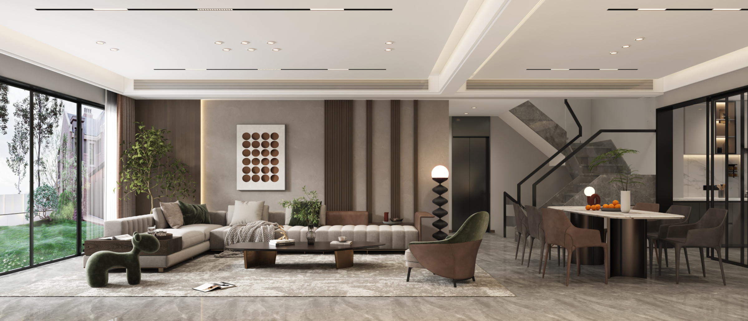 500平中南世纪城现代风格全景图封面图