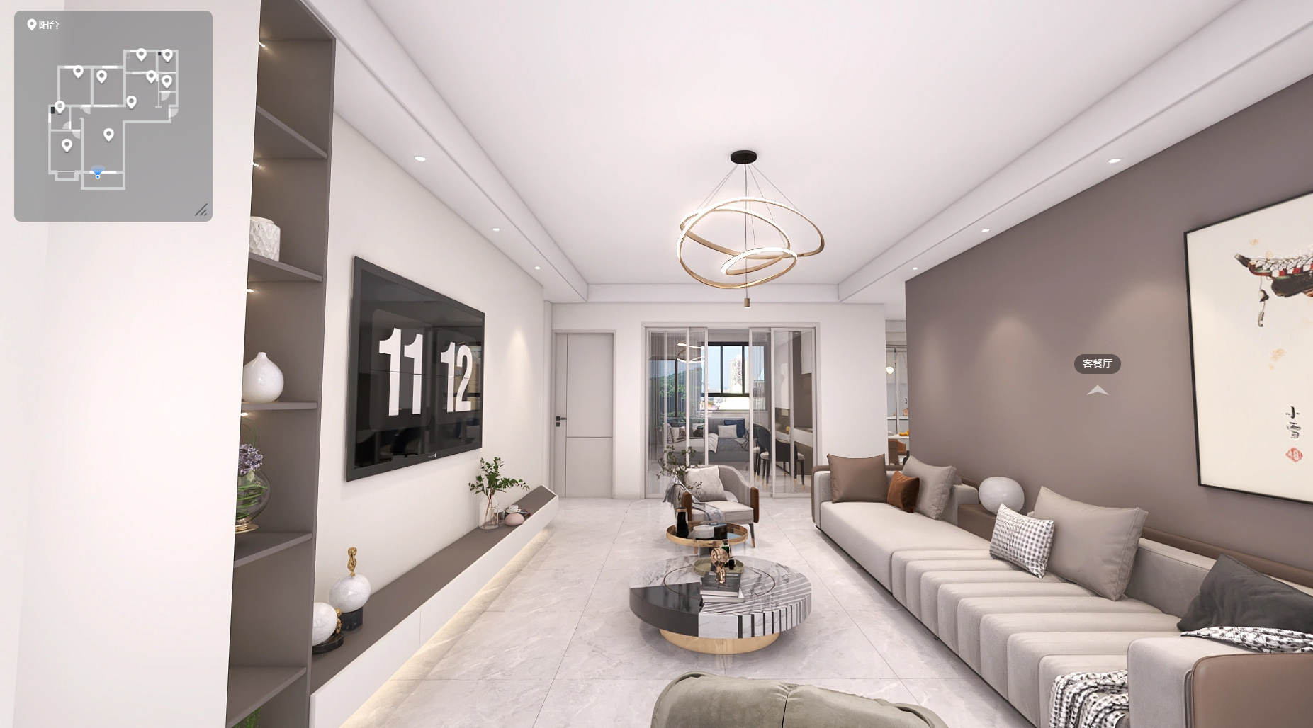 142平城市学院现代风格全景图封面图