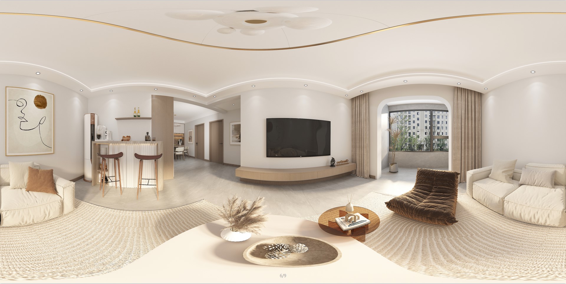 107平光耀城现代风格全景图封面图