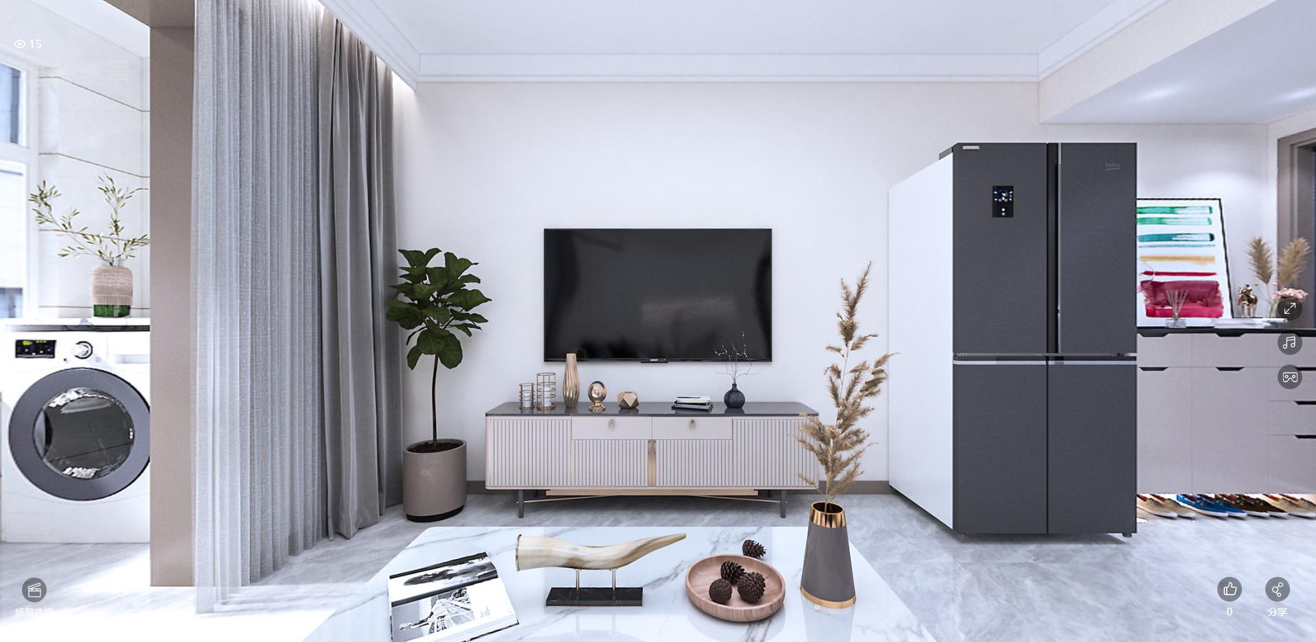 88平裕康家园现代风格全景图封面图