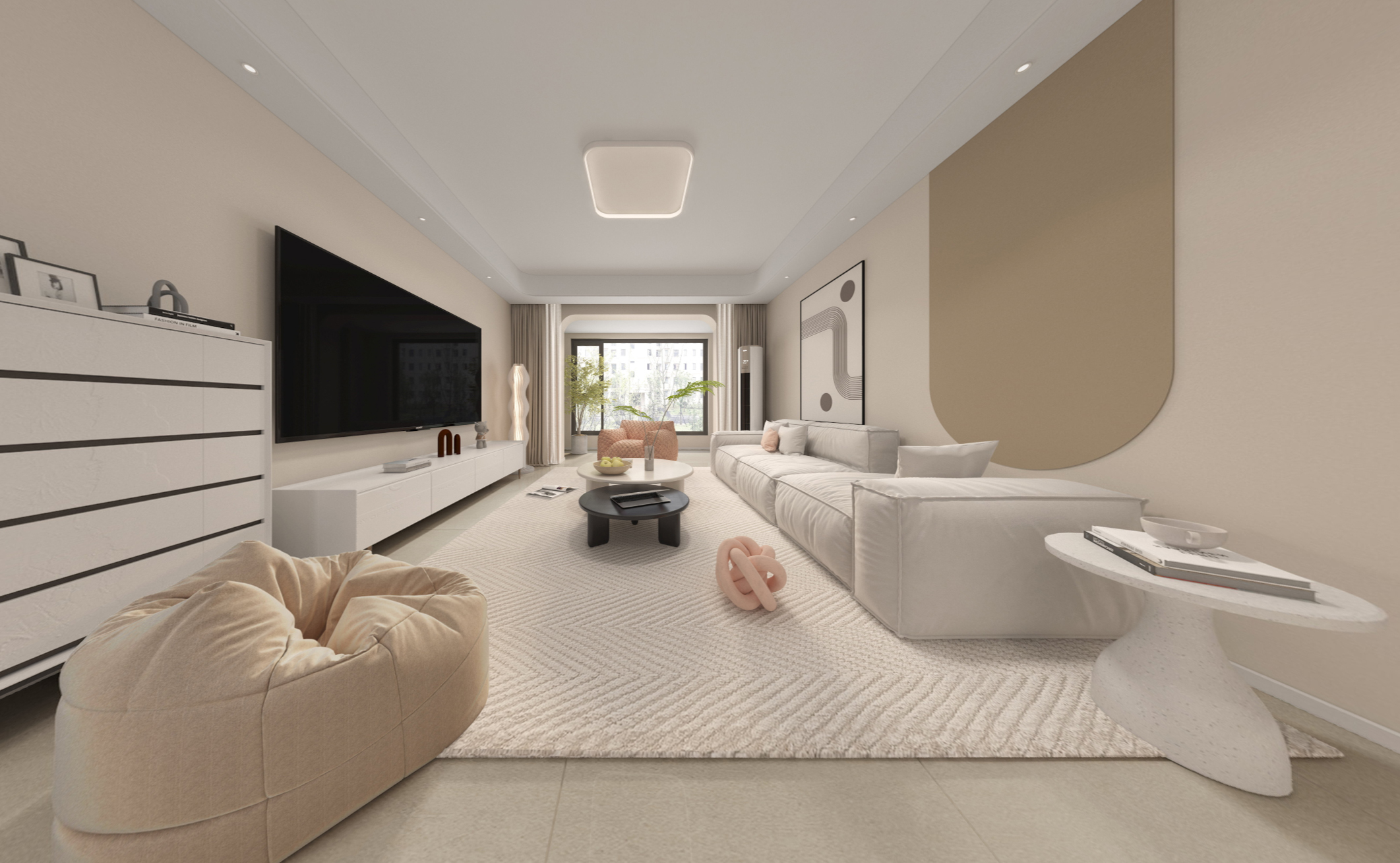 120平嘉乐城现代简约风格全景图封面图