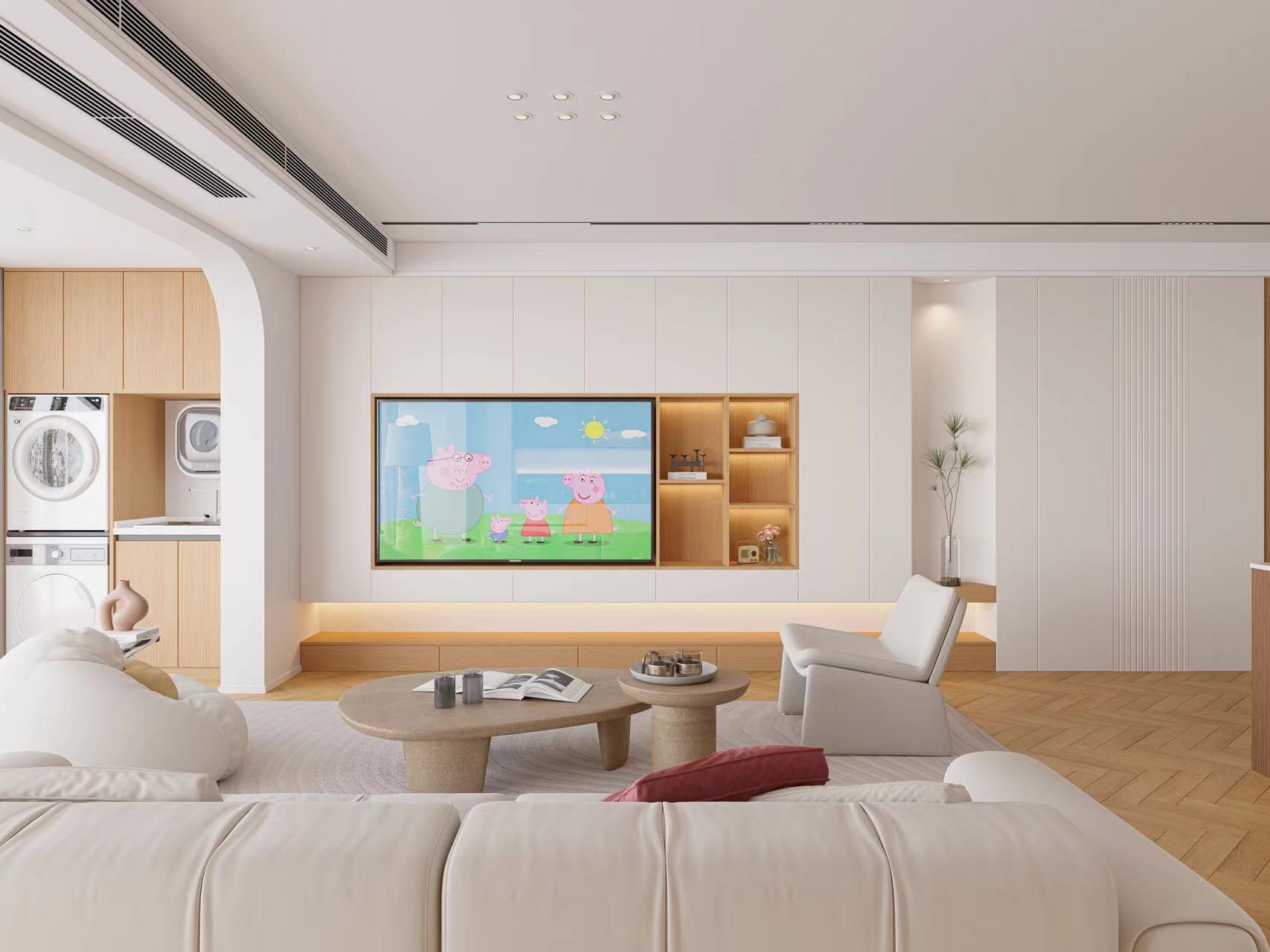 144平碧桂园云顶原木奶油风全景图封面图