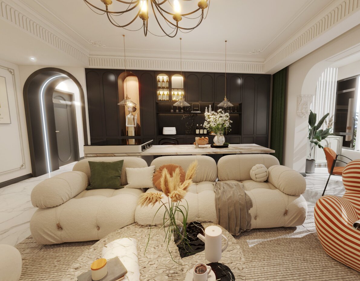 180平碧桂园时代城法式复古风全景图封面图