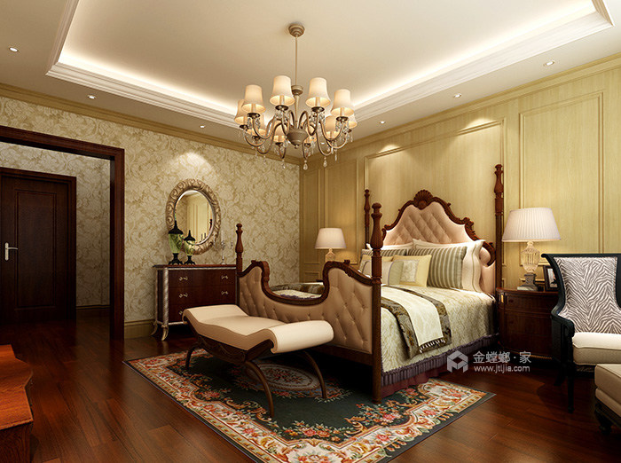 360平米的迷人美式情调-卧室