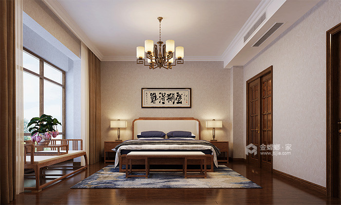 古典与现代相融合，如此养眼的新中式风格家-卧室