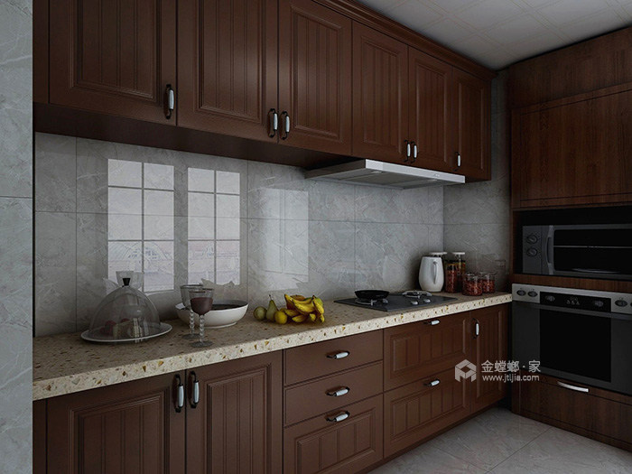 297㎡新中式风格家,温暖色调平静人心~-厨房