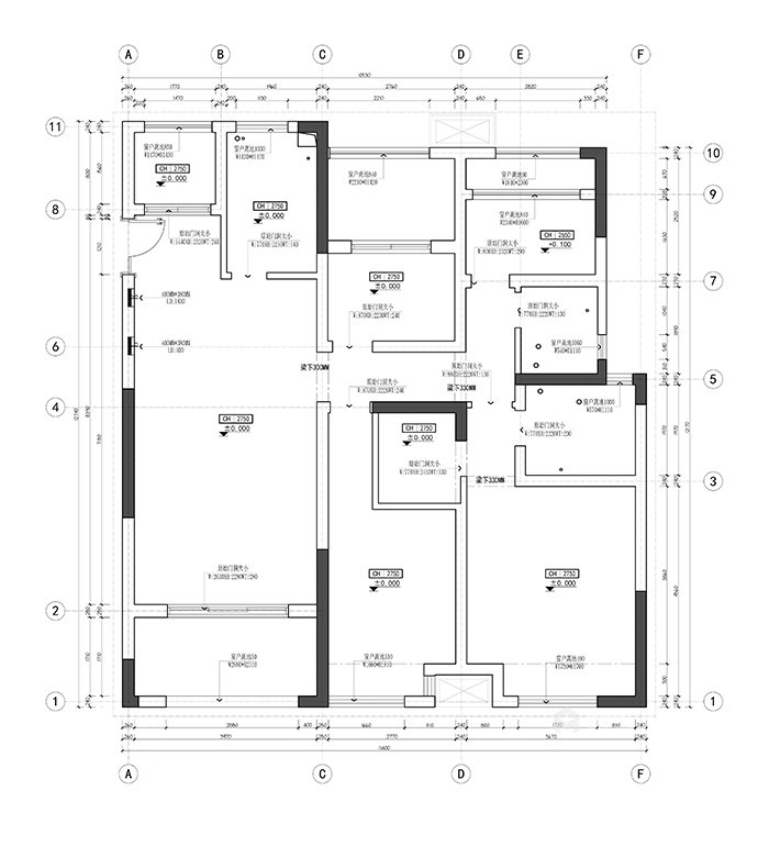 140㎡简欧风格装修,朋友看了都说这装修至少要100万!-平面布置图