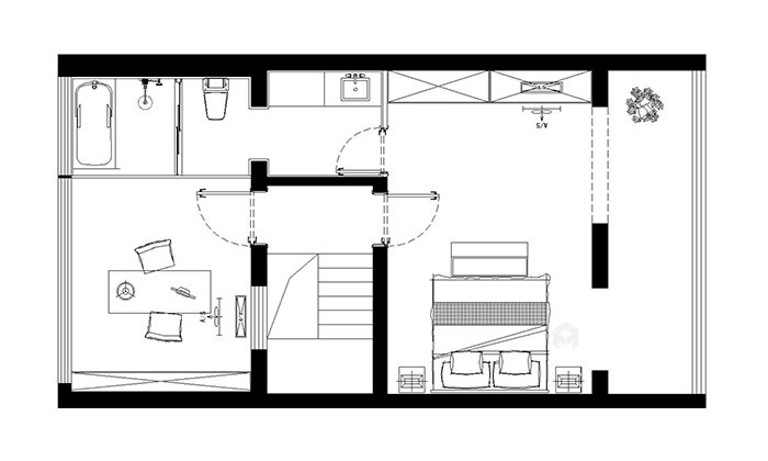 新中式风格家具，让家的氛围更浓郁-平面布置图