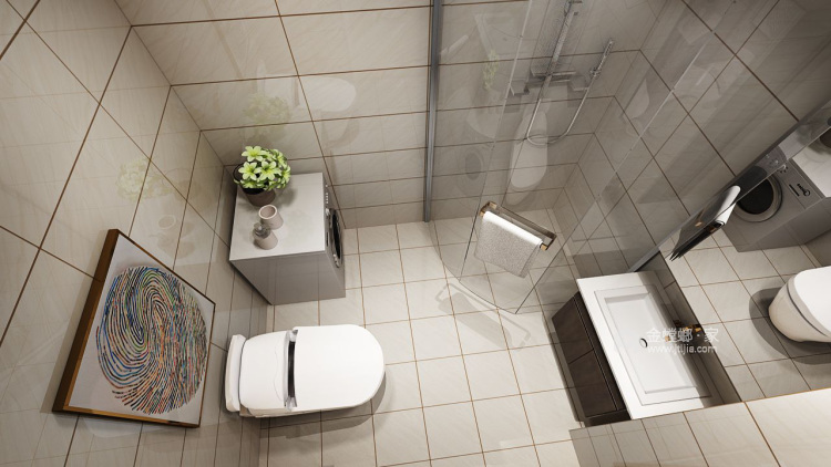 浅灰色的现代风格，为家带来优雅的基调-卫生间
