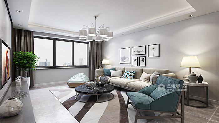 浅灰色的现代风格，为家带来优雅的基调-沙发墙面