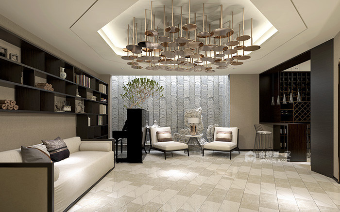 新中式大气之家——对传统元素的完美融合-客厅
