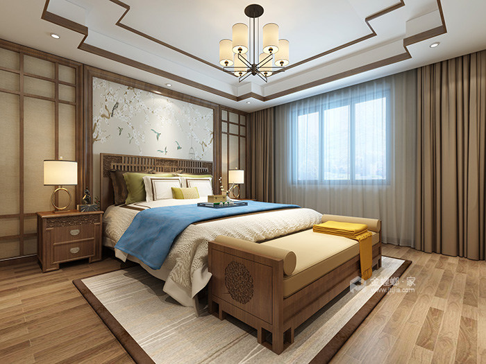 最爱中式风 175平米新中式装修效果图-卧室