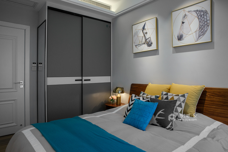 112平现代风格拒绝拘束，还原生活本来的样子-卧室效果图及设计说明