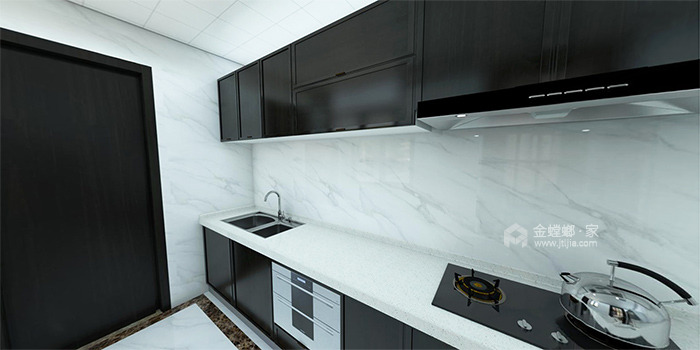 精致优雅的中式生活 130平米新中式装修效果图-厨房