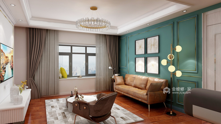 白+墨绿，简洁有耐看的配色的法则-卧室