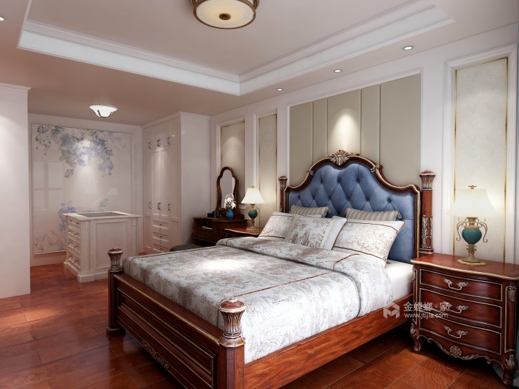 白+墨绿，简洁有耐看的配色的法则-卧室效果图及设计说明