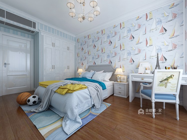 欧式风格装修，休闲式的贵气和浪漫-卧室效果图及设计说明