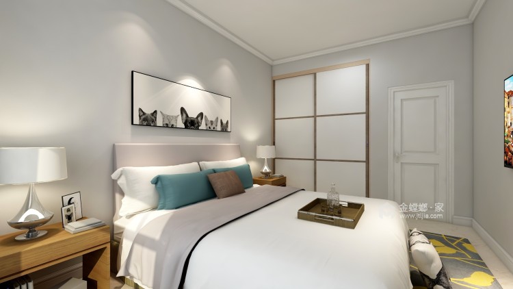 北欧风格理想里的原味生活-卧室效果图及设计说明