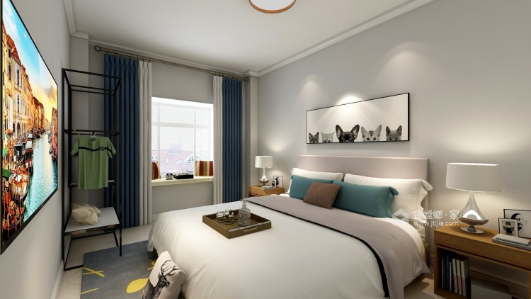 北欧风格理想里的原味生活-卧室效果图及设计说明