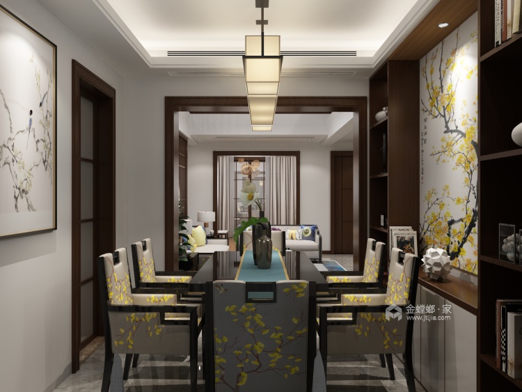 中式大HOUSE 充满幸福的味道-餐厅效果图及设计说明