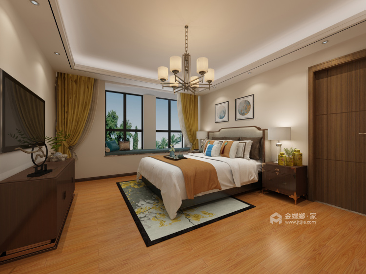 中式大HOUSE 充满幸福的味道-卧室效果图及设计说明