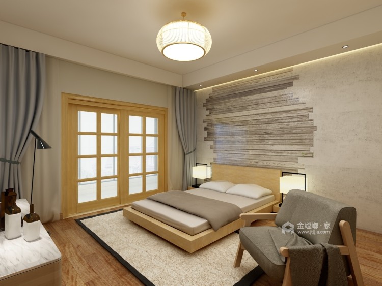 榻榻米+视觉差，日式风另一种打开方式-卧室效果图及设计说明