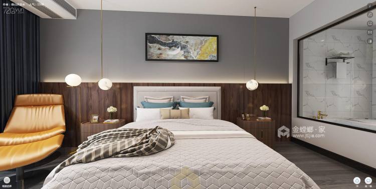 现代简约装修 每张图都是理想中的家-卧室效果图及设计说明